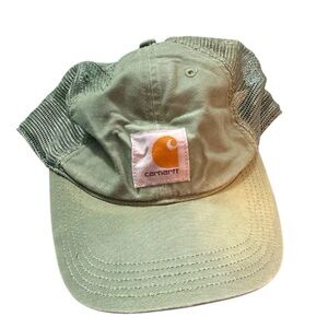 Carhartt Green Snapback Hat Mesh Back Adjustable Cap Unstructured